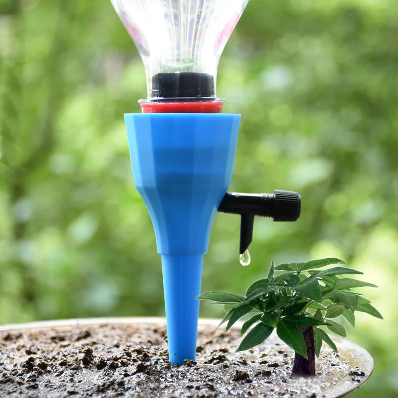 CHENTAOCS Drip irrigation system Plant Waterers DIY Automatic drip water spikes taper watering plants automatic houseplant watering 1pcs color : Random color