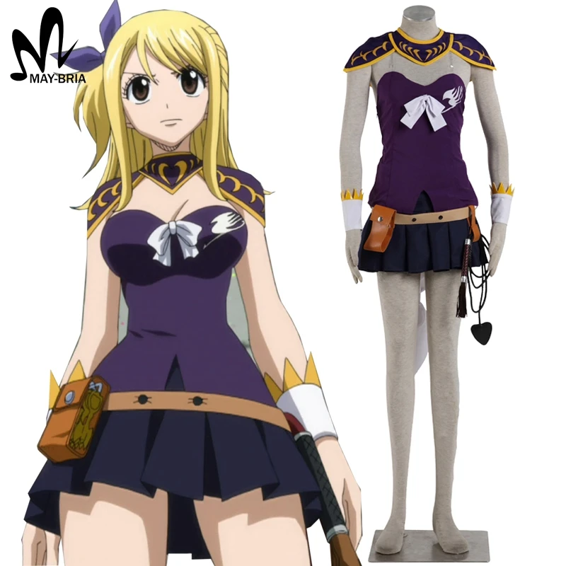 Hot Anime Fairy Tail Lucy Heartfilia Cosplay Costume