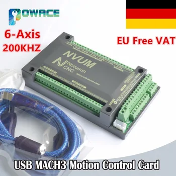

[EU Delivery/Free VAT] 6 Axis 200KHZ USB Mach3 NVUM Motion Control Card CNC Controller for Stepper Motor Servo motor