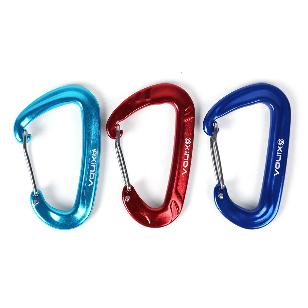 Buy 12KN Aluminium Spring Clip Carabiner For Climbing