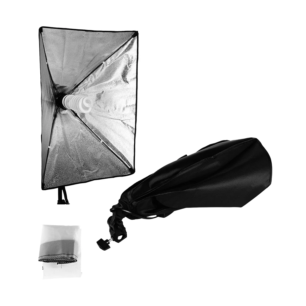 Lightupfoto фотостудия 115 Вт лампа непрерывный светильник ing Kit 50*70 см софтбокс с розеткой светильник подставки PSK5B