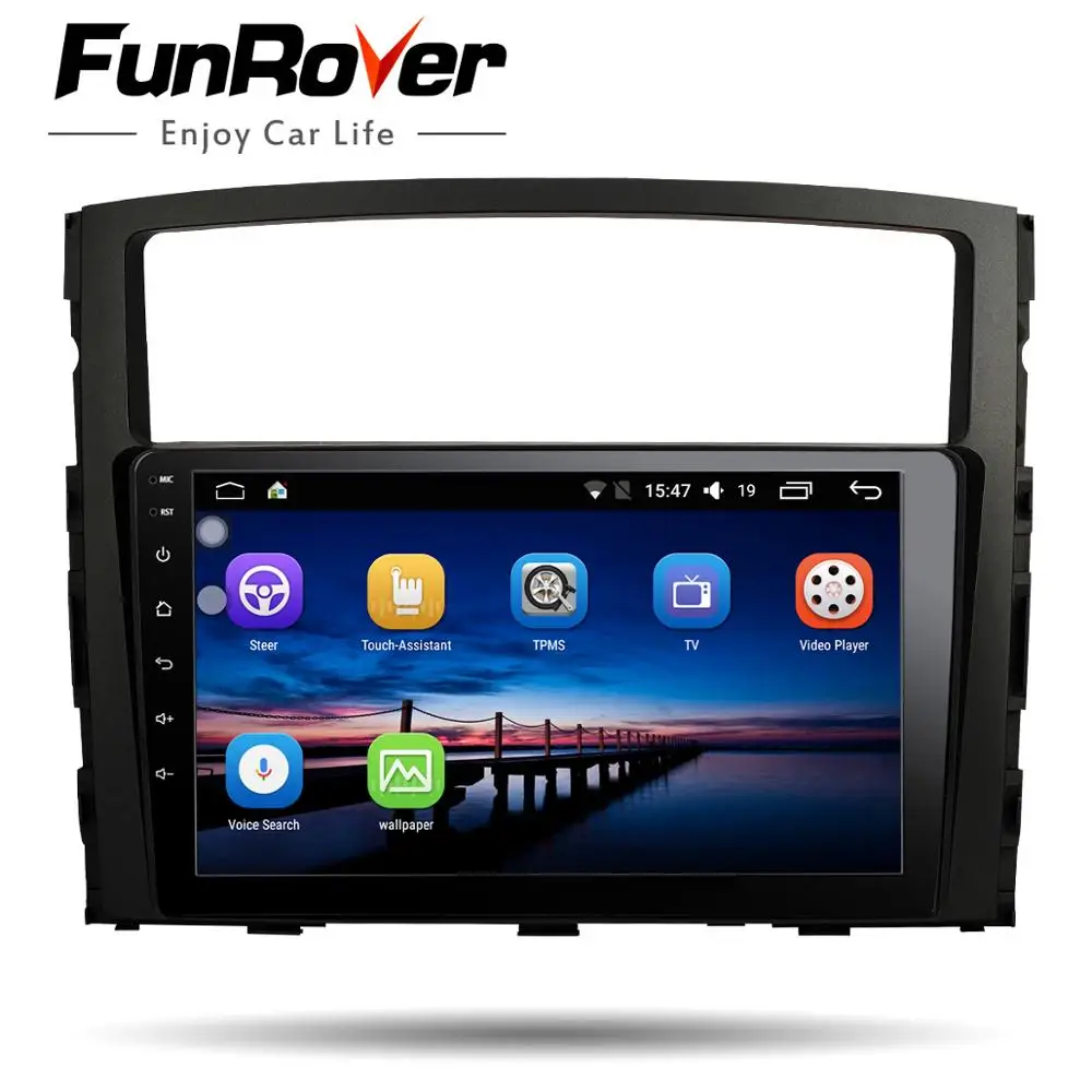 

Funrover Car Radio Multimedia 9" 2 din dvd navigation Player For MITSUBISHI Pajero V97 V93 2006-2015 headunit GPS Navi stereo fm