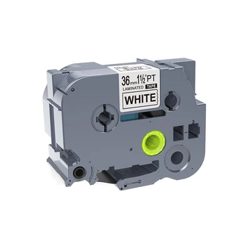 

1PCS Label Tape TZe261 TZ2-261 Compatible for Brother P-touch 36mm Black on White Laminated Printer Supplies Label Maker TZe-261