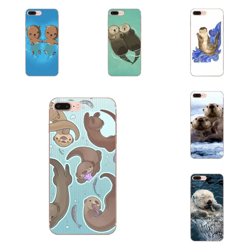 

Animal Cute Baby Otter Soft Phone Case Cover For Huawei Honor Mate 7 7A 8 9 10 20 V8 V9 V10 G Lite Play Mini Pro P Smart