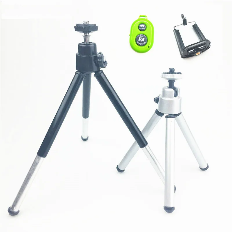 

Mini Tripod For Camera Tripode for iphone 6s 7 Xiaomi With Phone Clip Tripod Stand Mount for Nikon Gopro 5 4 Session Yi Camera