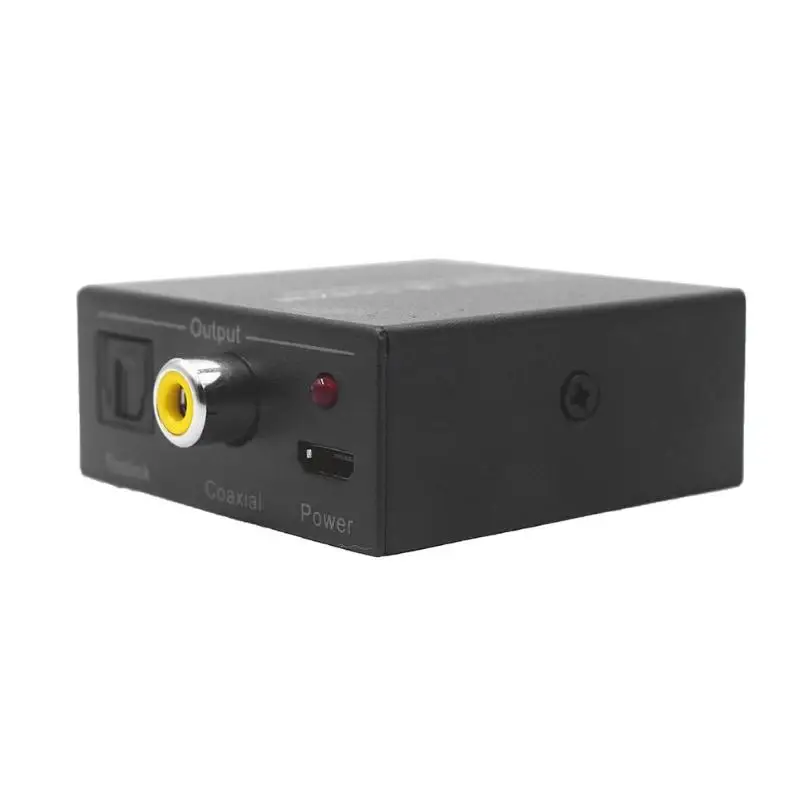 

ALLOYSEED Digital 2 Way Coax Coaxial to Toslink Optical Audio Bi-direction Switch Audio Converter Splitter Adapter