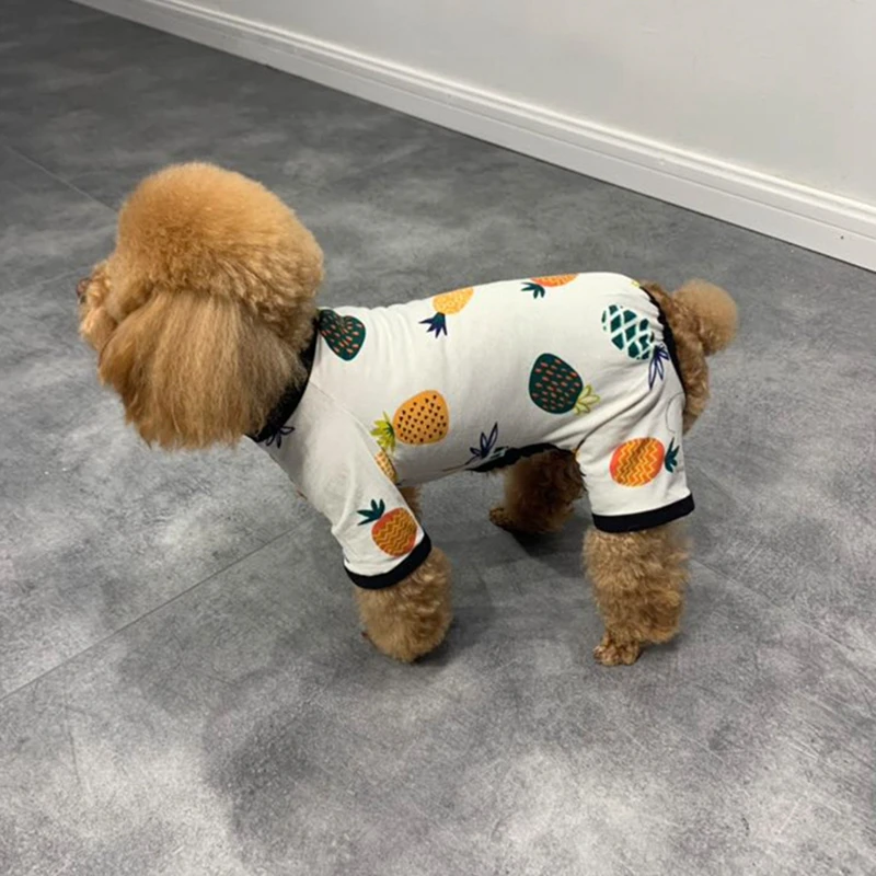 

Small Dog Jumpsuit Pet Four Legs Clothes Chihuahua Pajamas Pet Hooded Coat For Dogs Cats Super Soft Warm Puppy Dog Costume