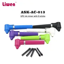 Новое поступление 6 цветов поставка машинок для татуировки инструмент 10 шт тату чернила Смеситель для пигментов с 50 шт Пластиковые смешивание пигментов палочки