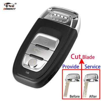 

Dandkey Replacement Fob 3 Buttons Smart Remote Key Shell Car Key Case For Audi A3 A4 A5 A6 A8 Quattro Q5 Q7 A6 A8 With Cut Blade