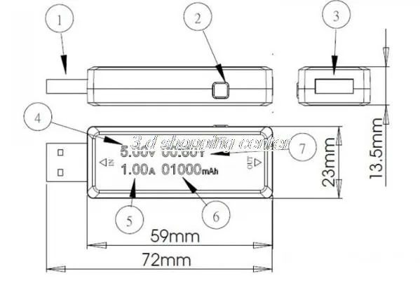 Измеритель тока USB тестер USB вольтметр USB тестер емкости аккумулятора