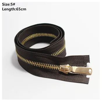 

Free shipping,5#,65cm,2pcs high quality brown metal zipper,DIY clothing accessories,Tailor Sewing Tools Garment Accessories,03
