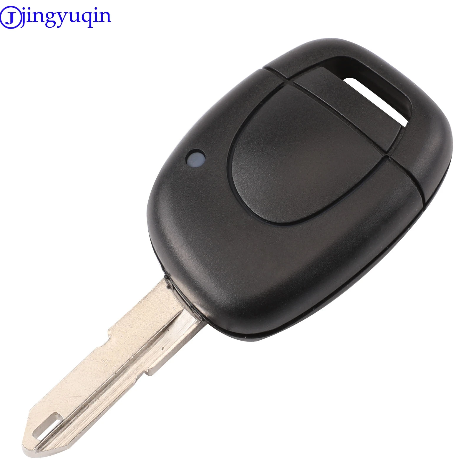 

jingyuqin Remote Uncut Blade Key Shell Cover Case For RENAULT Twingo Clio Kangoo Master 1 Button NO Chip Keyless Entry Fob Case