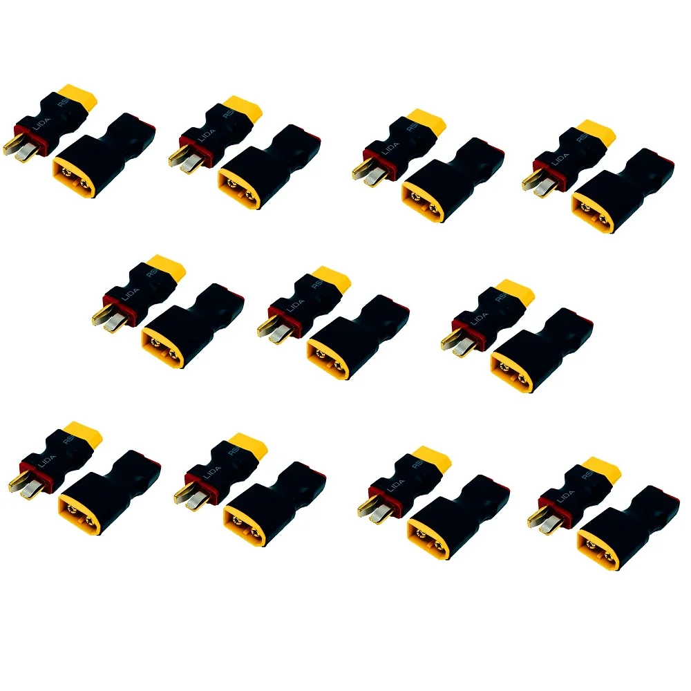 10pairs XT60 to T-plug connector adapter RC for car aircraft lipo battery ESC charger | Игрушки и хобби