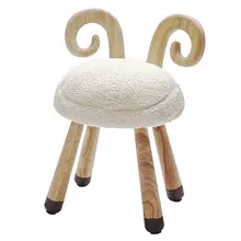 Cheap Wooden Plush Cute Small Stool Chair Soft Comfortable Baby Seat Decoration for Children's Room Kindergarten Bedroom Cheap Wooden Plush Cute Small Stool Chair Soft Comfortable Baby Seat Decoration for Children's Room Kindergarten Bedroom