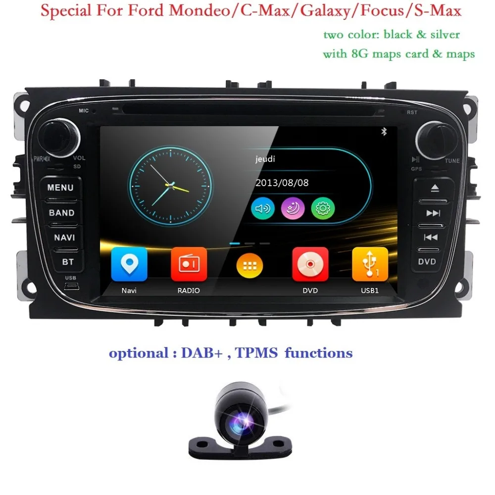 Best 7 inch 2 Din Car DVD GPS Navi Player Auto Radio Audio For Ford Focus 2 S C Max Mondeo Galaxy 2008 2009 2010 Ipod SWC BT 3G CD 0 Best 7 inch 2 Din Car DVD GPS Navi Player Auto Radio Audio For Ford Focus 2 S C Max Mondeo Galaxy 2008 2009 2010 Ipod SWC BT 3G CD 0