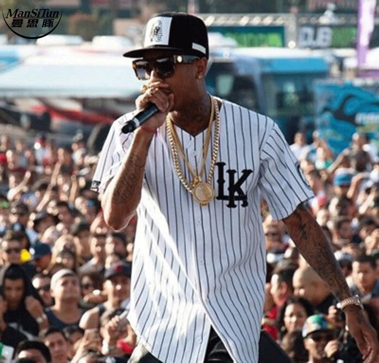 Man si Tun Swag Last kings jerseys White T shirt baseball uniform Men LK tyga jerseys