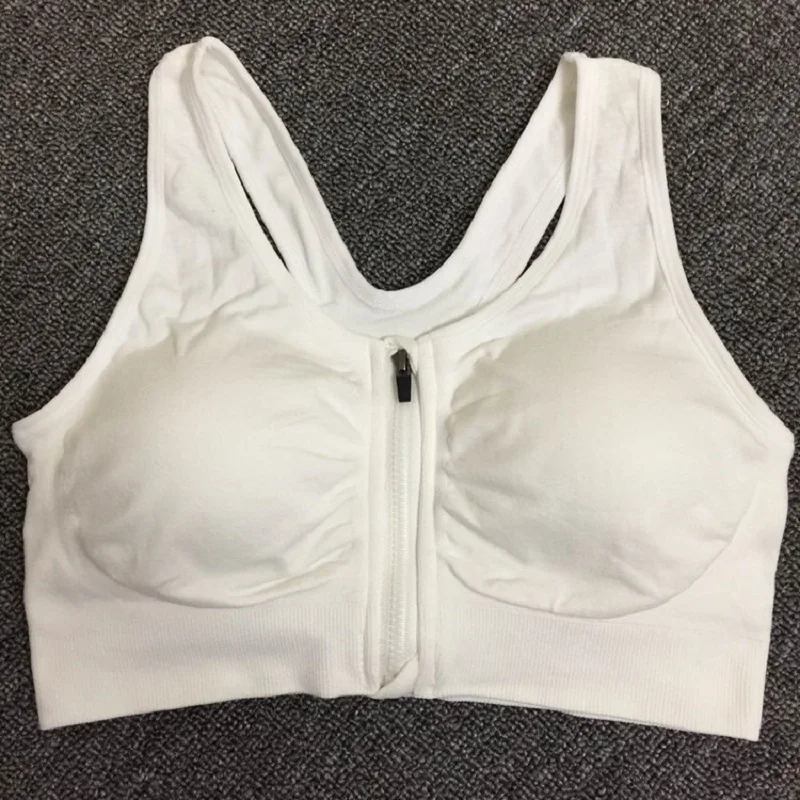 Fitness Women Sport Bra Top Zipper Sports Bra Fitness Women Brassiere Sport Top Quick Dry Bra Push Up Sports Bra Running Tops