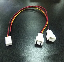 3PIN Процессор вентилятор линия замедления вентилятор Резисторные кабели для настольного компьютера соединитель для удлинителя R0418