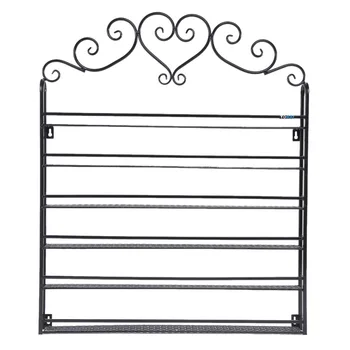 

6 Tiers Polish Wall Rack Organizer Mounted Nail Display Bottle Shelf Manicure with Reinforcement Plugs Screw Accessory Kit