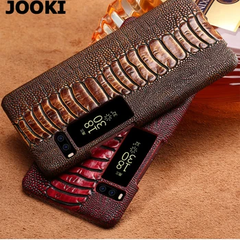 

JOOKI Flip Cover Case For Meizu Pro7 Luxury Leather Phone Cases For Meizu Pro7 Plus Flip Case Retro Real Genuine Business Pouch