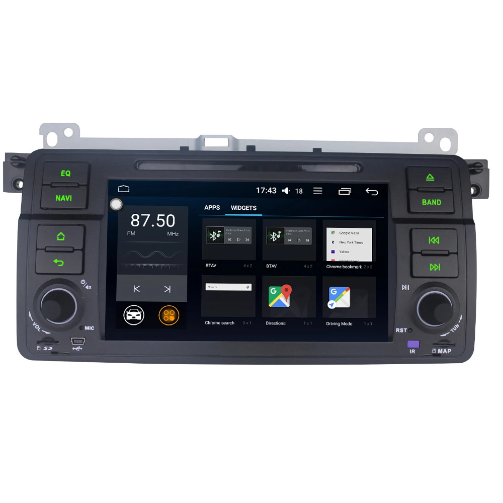 Автомагнитола 7 дюймов 1 Din Android 8 Восьмиядерный процессор 2 + 32 ГБ Wi Fi/GPS/Navi/Bluetooth/DSP