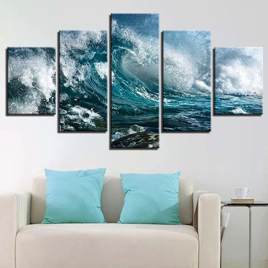 

Full Square Diamond 5D DIY Diamond Painting waves sea Seascape ,diamond Embroidery Cross Stitch Rhinestone Mosaic Painting decor