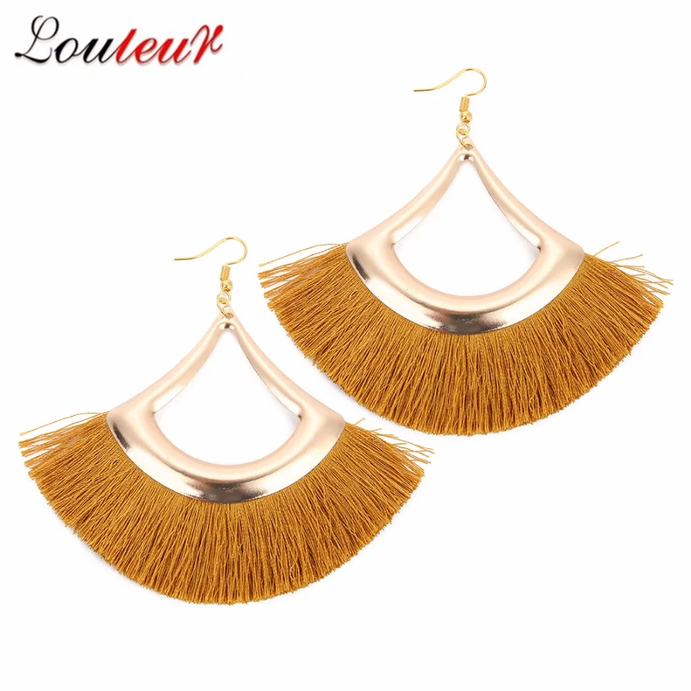 

Louleur New Vintage Exaggerated Alloy Dangle Earrings Bohemian Tassel Earrings Ladies Fashion Pendant Earrings For Women Jewelry