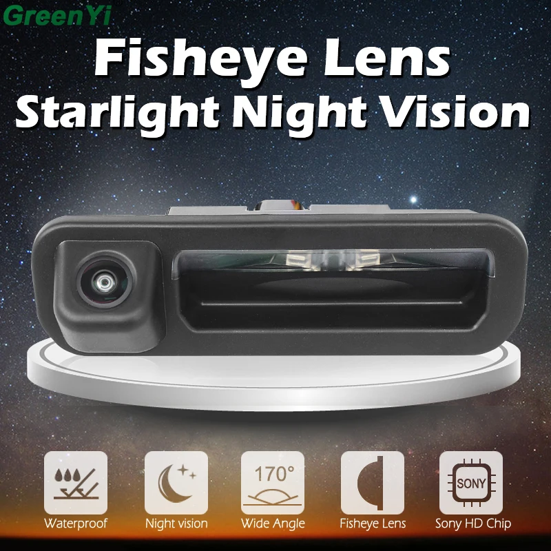 Sony MCCD Fisheye Lens Starlight Night Vision Trunk Handle font b Camera b font Rear View