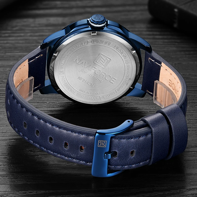 NAVIFORCE модные спортивные мужские часы Топ люксовый бренд Мужские кварцевые Дата