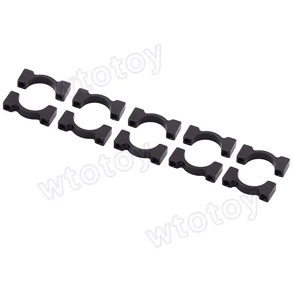 

HJ 16mm CNC Aluminium Tube Clamp Motor Mount Fixture Clip Holder for Multi-axis Fixed-wing Aircraft (5 pairs)