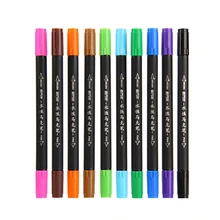 KNOW 12/24/36 colors Dual Head Sketch Art Markers pen Set Sketch Manga Drawing Markers Design Pen Design Supplies brush pen pentel cartoons sketch pen jm20 ash drawing pen draft line pen