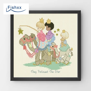 

Fishxx Cross Stitch Kit European Style Children'S Bedroom Paintings H074 Camels And Riding A Star To Follow This Star Forward