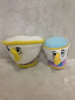 

Limited Collector! 2pcs/set Lumiere Beanie Bean Bag And Kid Chip From Beauty and the Beast Plush Doll Toy 18cm