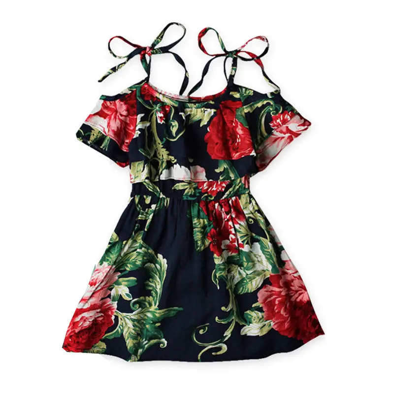 

Baby Girls Dress 2017 New Sweet Off Shoulder Flower Girls Princess Dress Kids Party Pageant Floral Wedding Evening Dresses