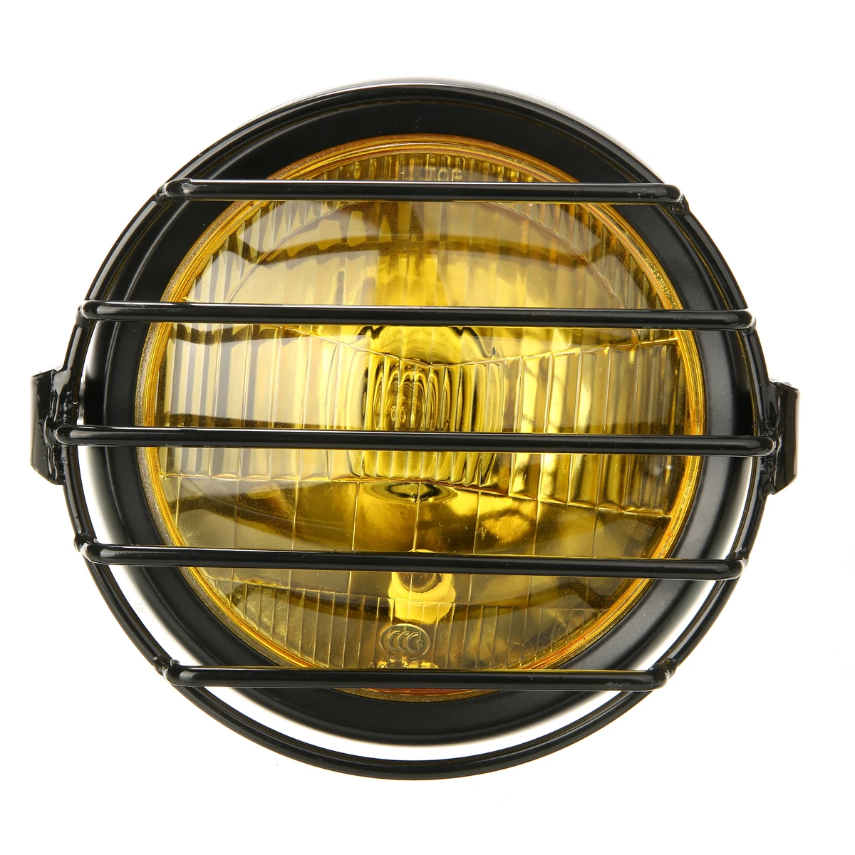 1pc Motorcycle High/Low Bean Headlight Lamp Shade Grill Cover Retro Vintage Mask For Cafe Racer Bobber
