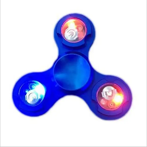 LED Metal Hand Fidget Spinner Aluminium Alloy Finger Toys Kid Adult ADHD EDC Focus Gyro Stress