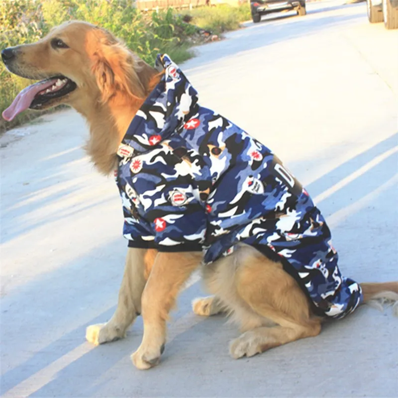 Bigeyedog Large Dog Coat Hoodie Big Dog Clothes Winter Husky Golden