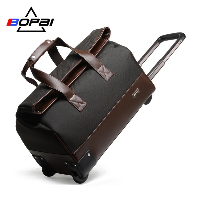 

Waterproof Trolley Luggage Men Travel Bags Black Brown Travel Bag Women Luggage Bag Weekend Duffle Bag maletas de viaje women