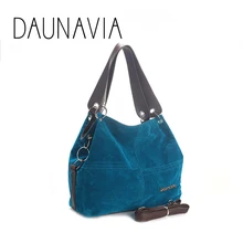 Daunavia фирменные сумки из натуральной кожи женские большие сумки Высокое качество Женские сумки через плечо, сумки с высокой ручкой, из мягкого вельвета винтажная Сумка-тоут