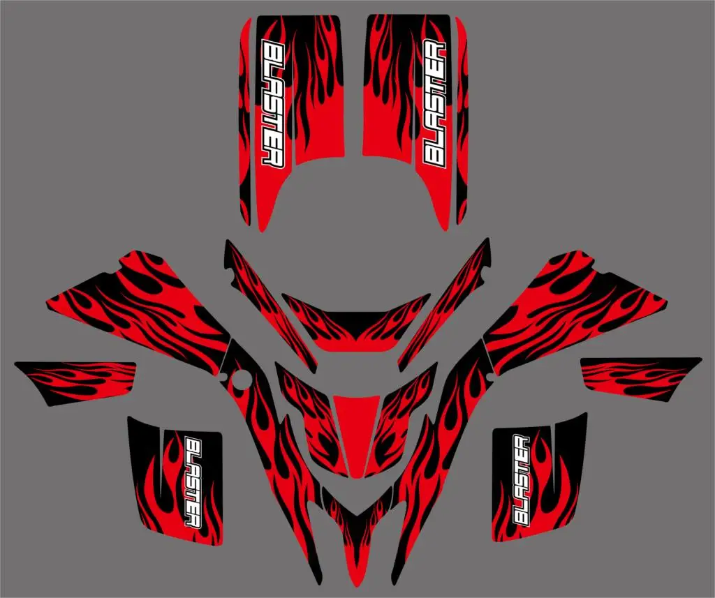 

NICECNC Motorcycle Team Graphic Background Sticker Decals Kit For Yamaha Blaster YFS 200 YFS200 1998-2002 2003 2004 2005 2006