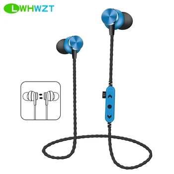 

LWHWZT Bluetooth Sport Neckband Earpiece handsfree Earphones phones Wireless Headset Stereo Music for iphone x huawei xaomi
