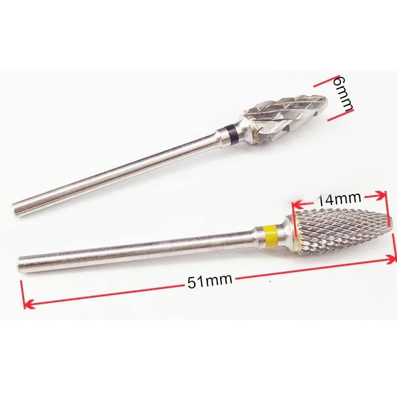 Manicure Milling Cutter for Manicure Carbide Nail Drill Bits Carbide Nail Rotary Bur