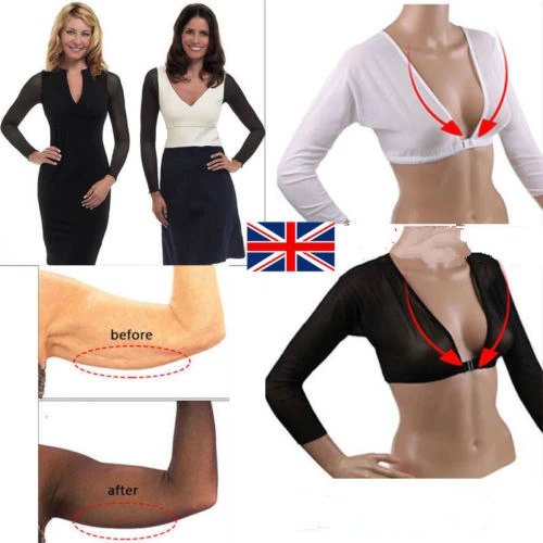 

Amazing Arm Sleeve Shapewear Sexy Crop Tops Slimming Control Plus Size Seamless Arm Shapewear Shaper Fashion Women Shapers