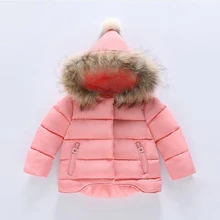 Buenos Ninos 12 M-9 T filles coton-rembourré amovible faux de fourrure à capuchon avant court noir longue irrégulière A/W manteaux et vestes 40
