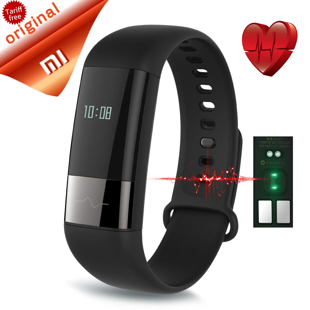 Original Xiaomi Amazfit Smart band Xiaomi Sleep Sensor sports Bracelet swimming ECG Real time 