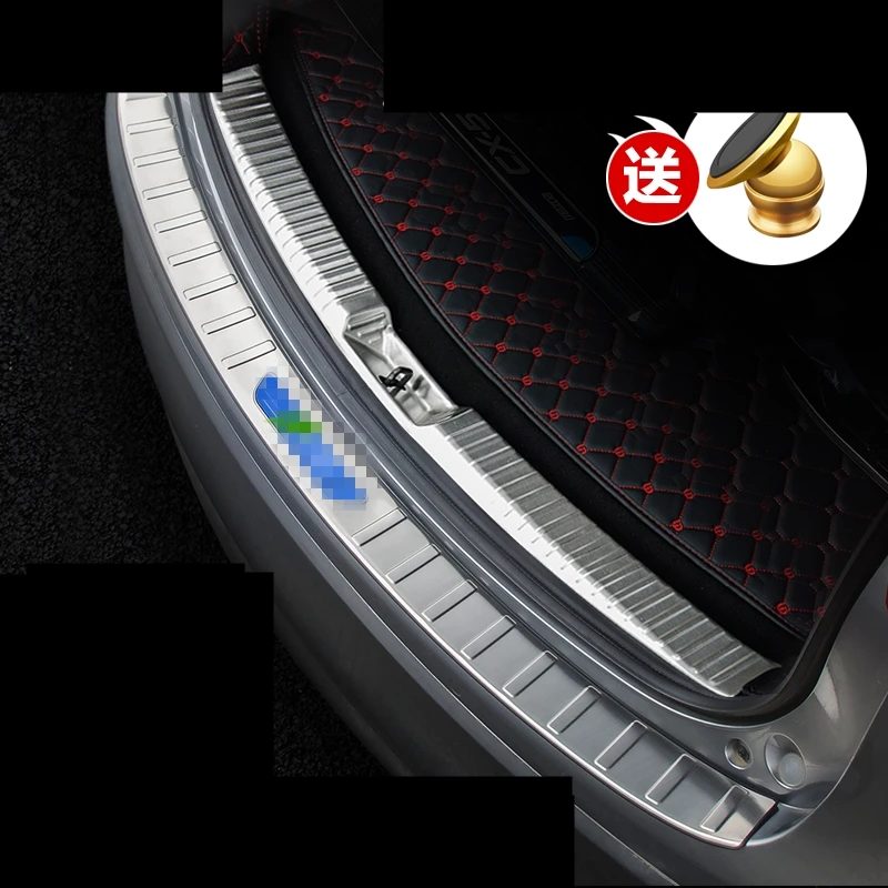 

For Mazda CX-5 CX5 CX 5 2017-2019 stainless steel Exterior and Interior Rear Trunk Bumper Scuff Plate Door Sill Car accessories