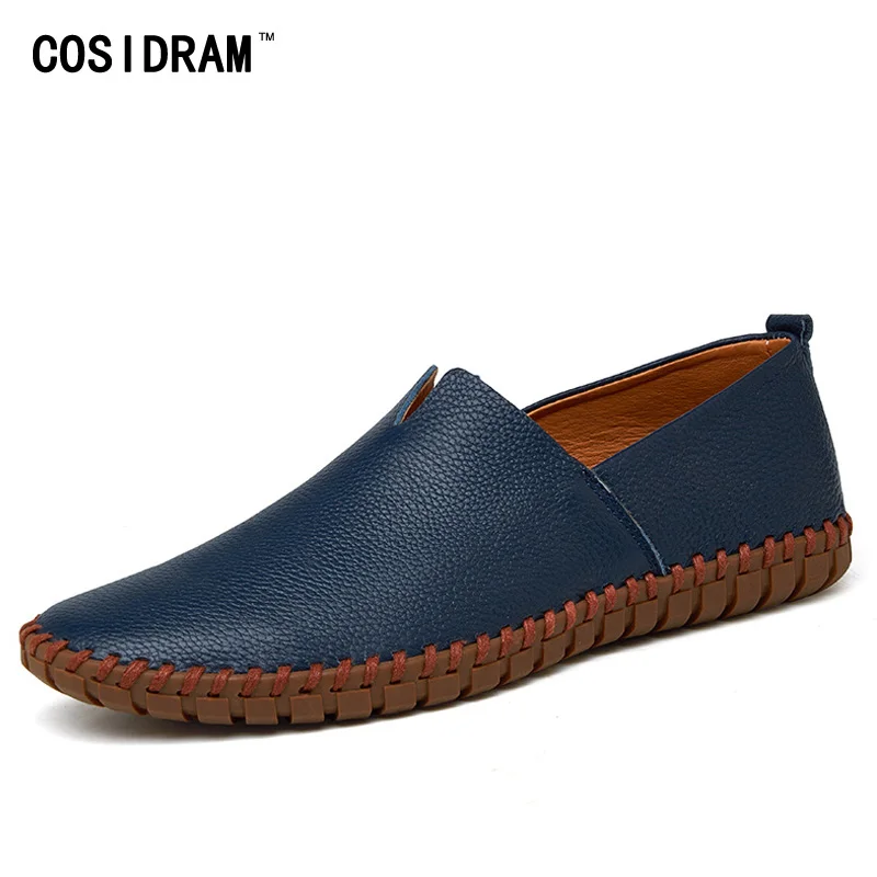 COSIDRAM/мужская повседневная обувь из натуральной кожи без застежки Новинка 2018 года