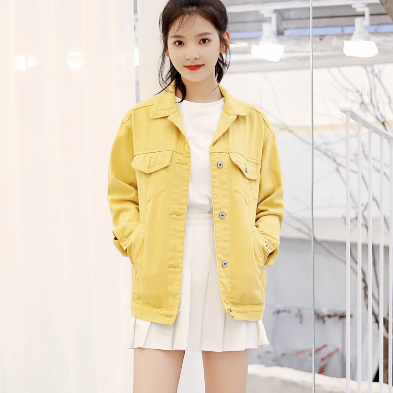 الخريف BF نمط النساء الأصفر سترة معطف العصرية بدوره إلى أسفل طوق طويلة الأكمام الأساسية معطف الجبهة جيب الصلبة أبلى الخريف BF نمط النساء الأصفر سترة معطف العصرية بدوره إلى أسفل طوق طويلة الأكمام الأساسية معطف الجبهة جيب الصلبة أبلى