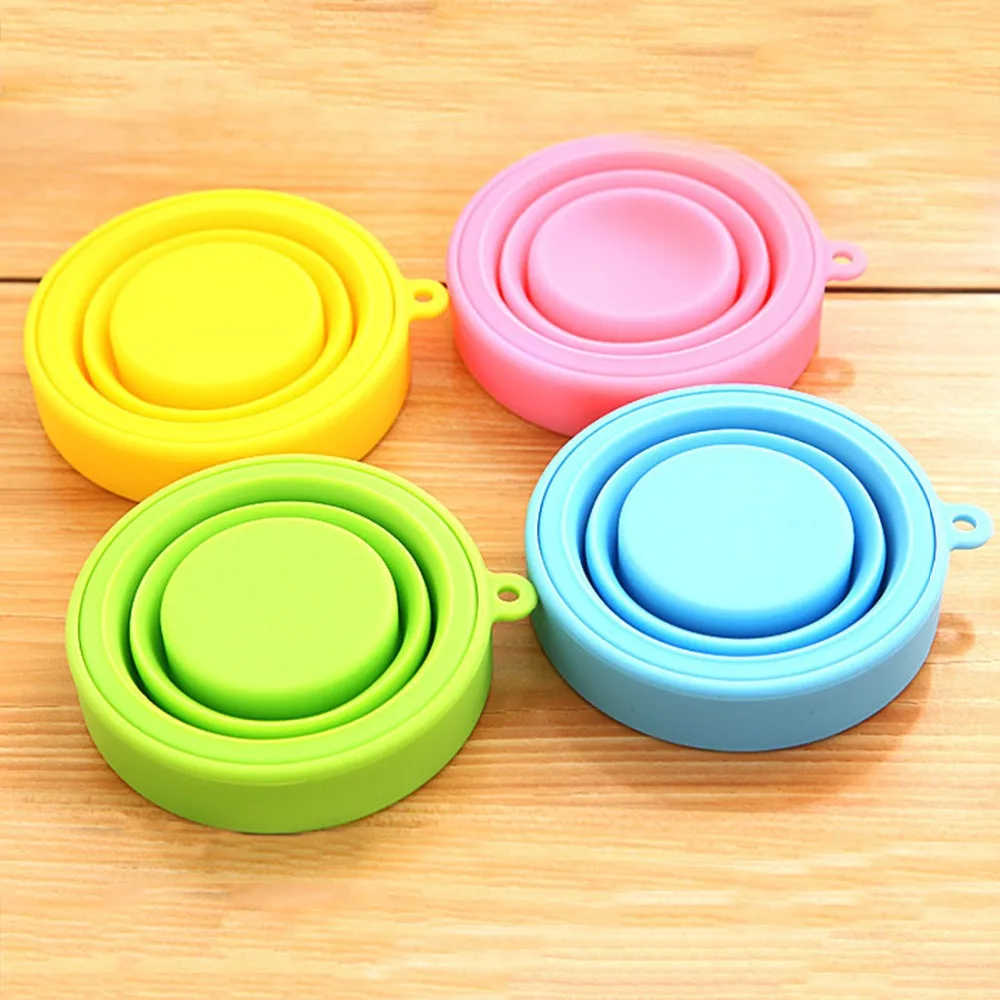 170ml Retractable Portable Silicone Mugs Folding Cup Outdoor Travel Telescopic Collapsible Cups Outdoor Sports tazza