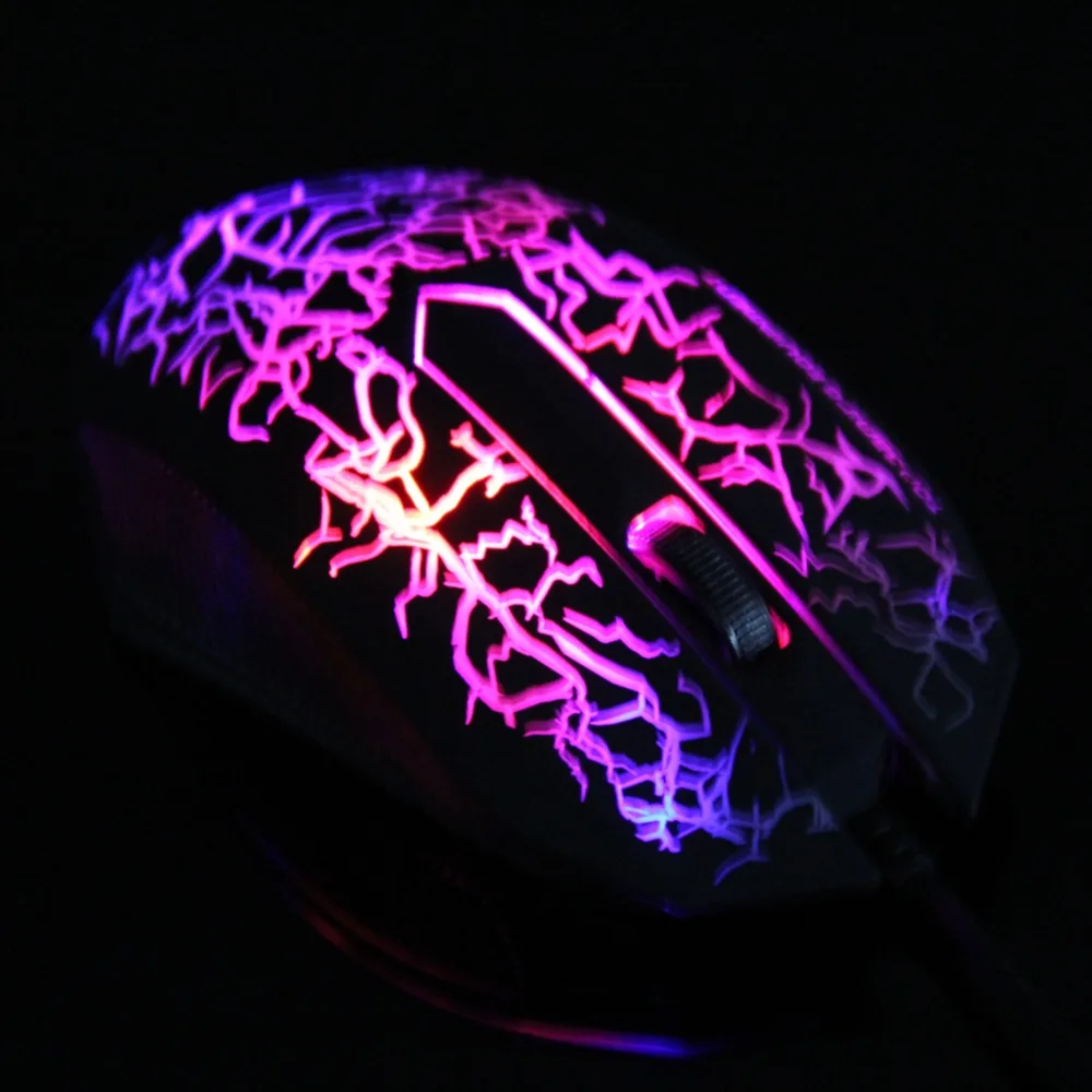 USB Wired Mouse 2400DPI 3 Buttons Optical Gaming Game Mouse 7 Colors LED for PC Laptop Computer Gaming Mouse for Lol Dota New